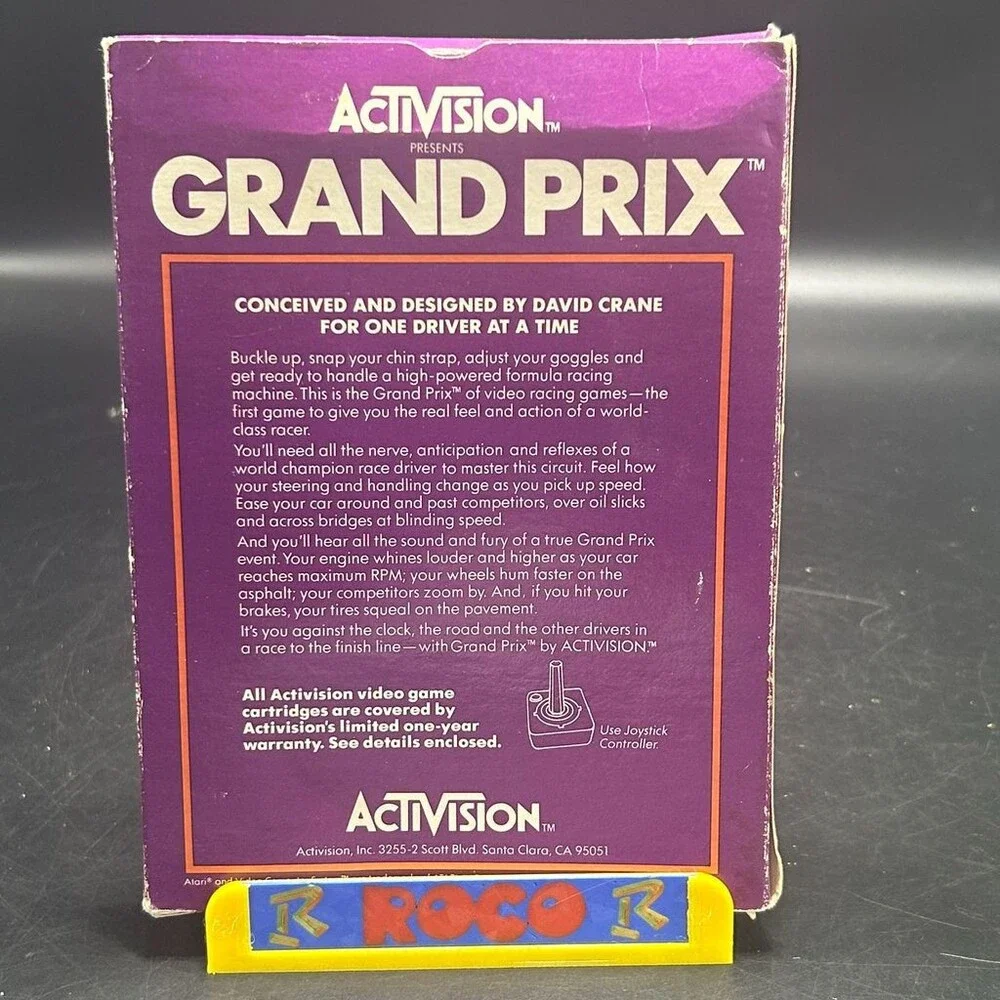 Grand Prix 2600 (Atari 2600, 1982) Activision Complete W/ Manual